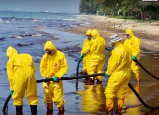 marée noire Thaïlande Rayong