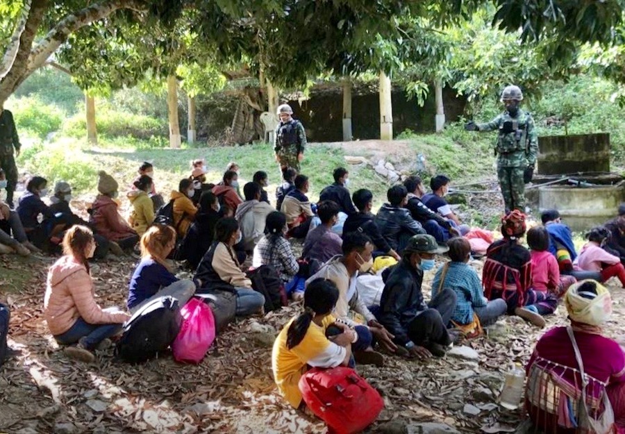 Migrants arrétés Thaïlande