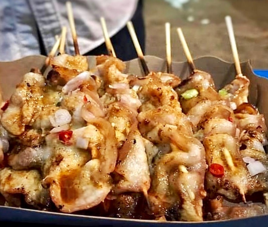 brochettes de porc Thaïlande