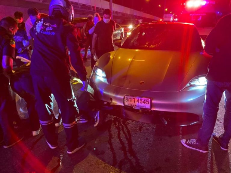THAÏLANDE – SOCIÉTÉ : Un fils de l’élite tue un réfugié en scooter avec sa Porsche