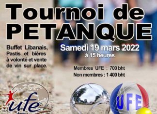 Tournoi UFE pétanque