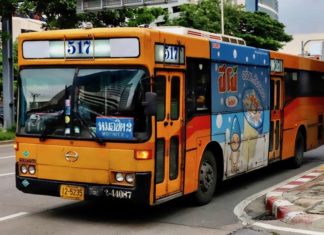 THAÏLANDE – TRANSPORT : La fin de la subvention du diesel et des bus publics Bus Bangkok Thaïlande