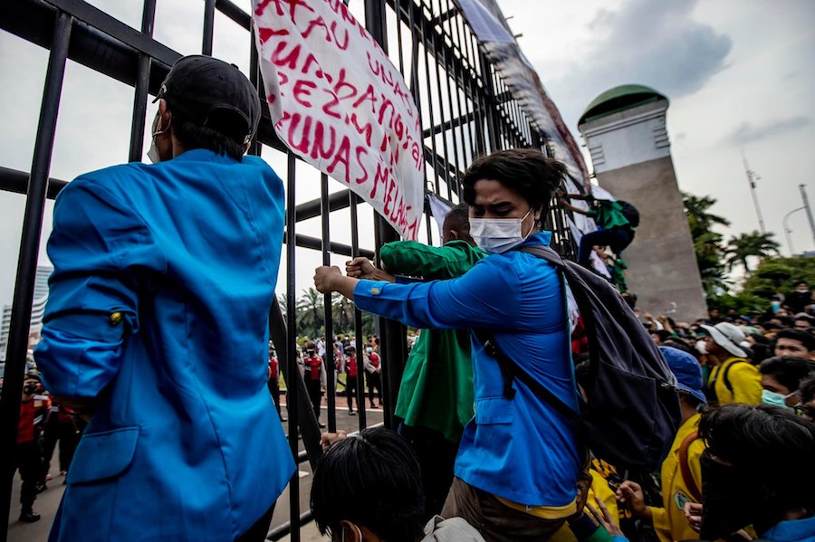 étudiants manifestation jakarta