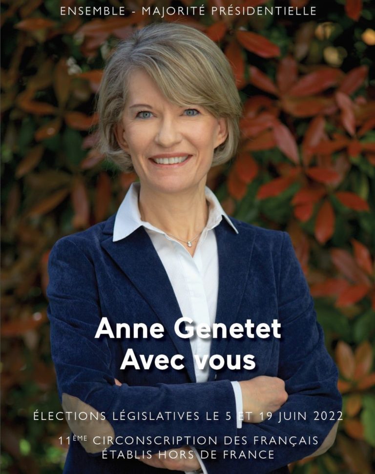ASIE – FRANCE : Anne Genetet investie par LREM pour les législatives 2022