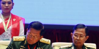 Min Aung Hlaing et Soe Win