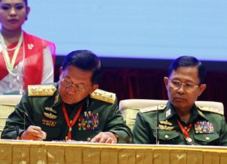 Min Aung Hlaing et Soe Win