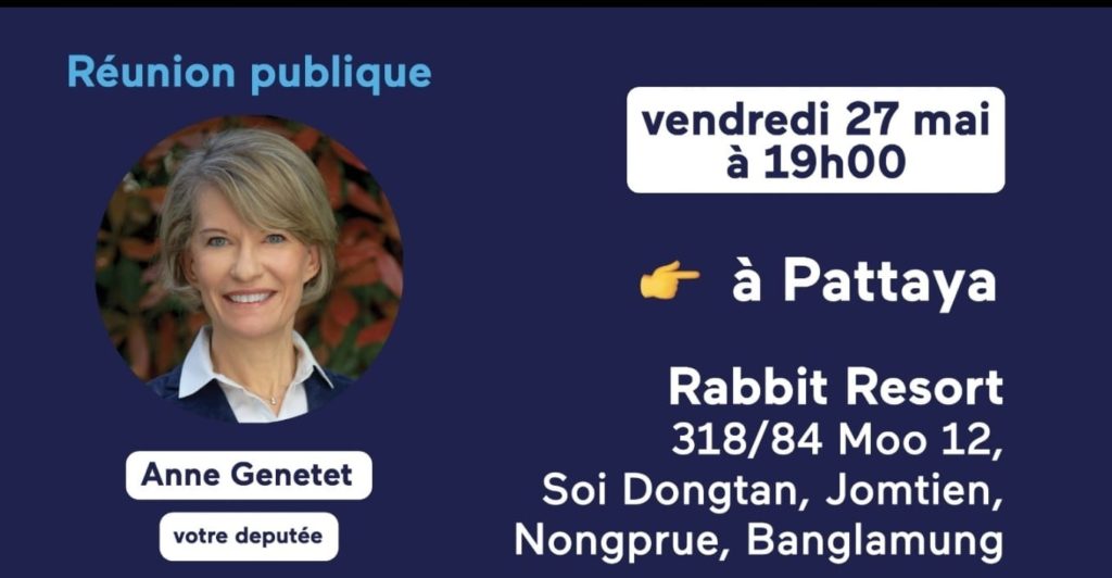 THAÏLANDE FRANCE Venez rencontrer Anne candidate de la