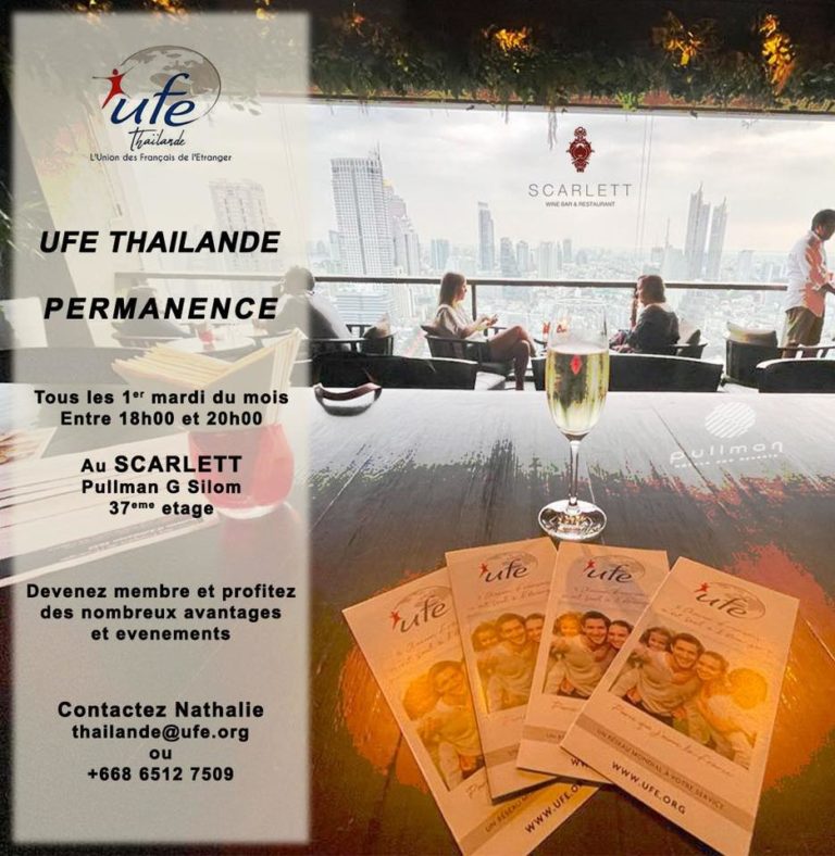 THAÏLANDE – FRANCE : Vos représentants de l’UFE attendent de vous rencontrer