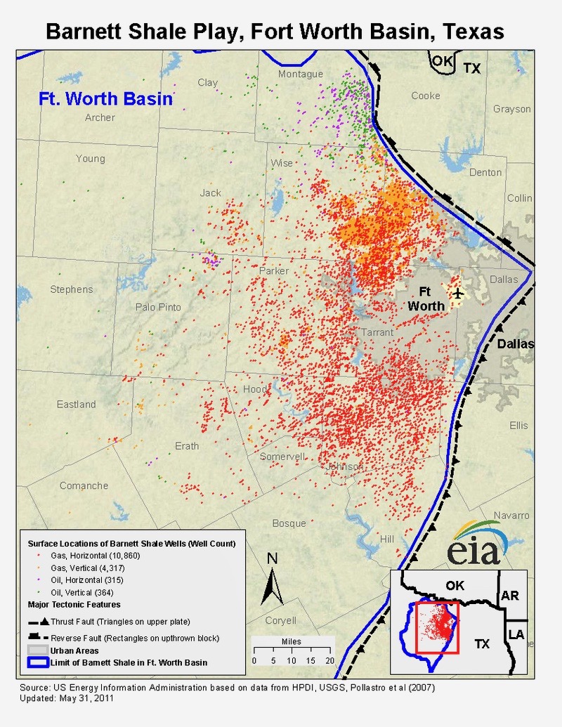 gaz de shiste - Barnett Shale