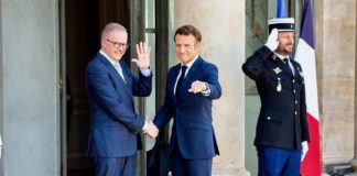 Emmanuel Macron et Anthony Albanese