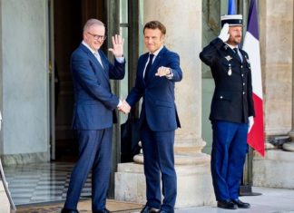 Emmanuel Macron et Anthony Albanese