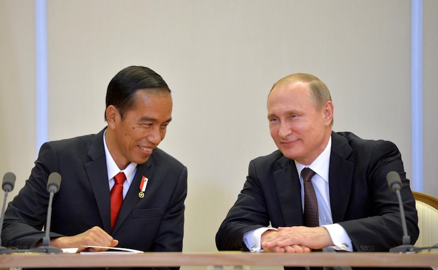 Joko Widodo Vladimir Poutine