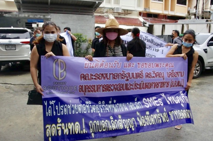 Phuket proprietaire hotel manifestation