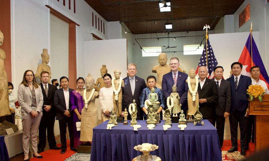 US cambodge rapatriement statues