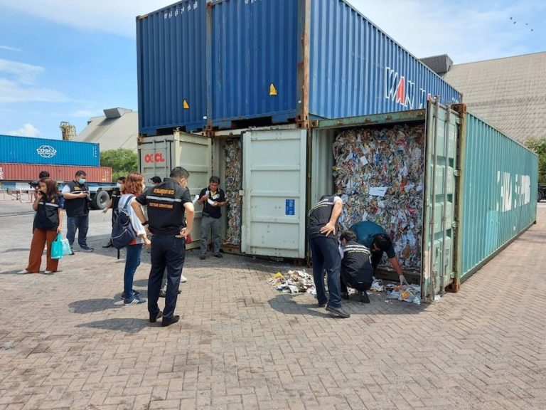 THAÏLANDE – ENVIRONNEMENT : 5 containers de déchets illégaux découverts en Thaïlande