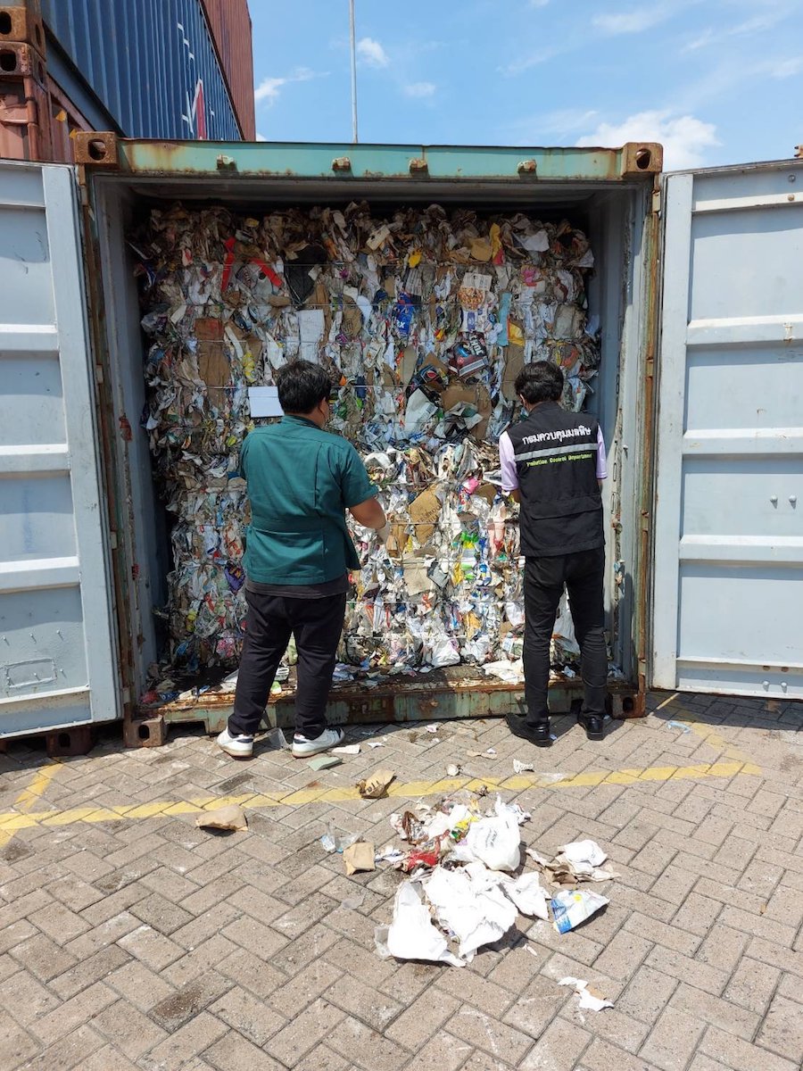 containers de déchets Thailande