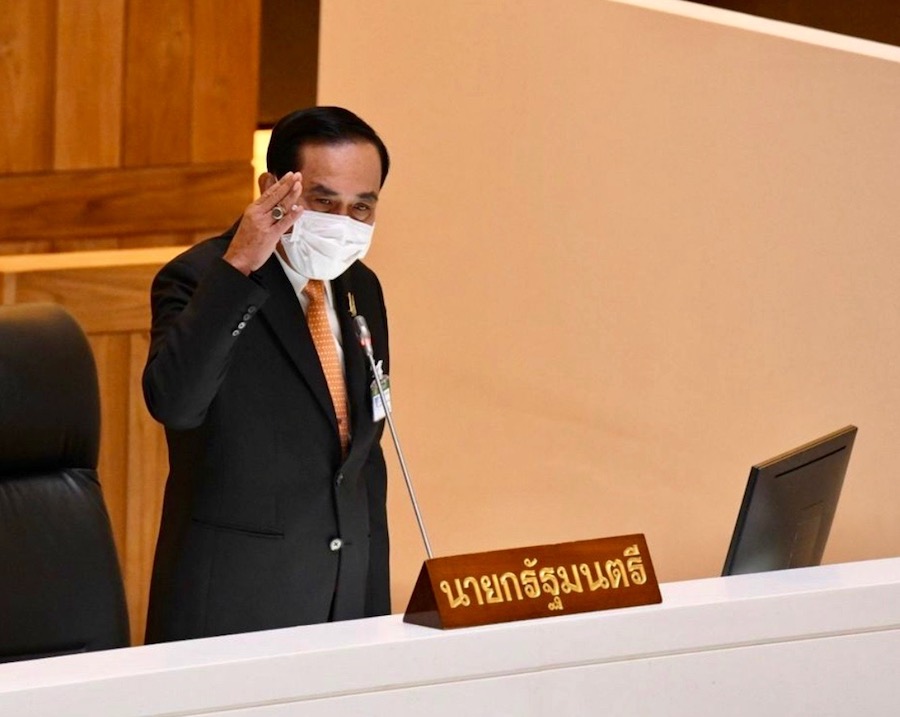 prayut motion de censure Thaïlande