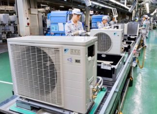 ASIE – FRANCE : Face aux canicules, ne pas tomber dans les excès asiatiques Usine climatiseur Asie