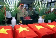 VIETNAM – CAMBODGE : Rapatriement des dépouilles de 43 soldats vietnamiens vietnamiens rapatriés du Cambodge