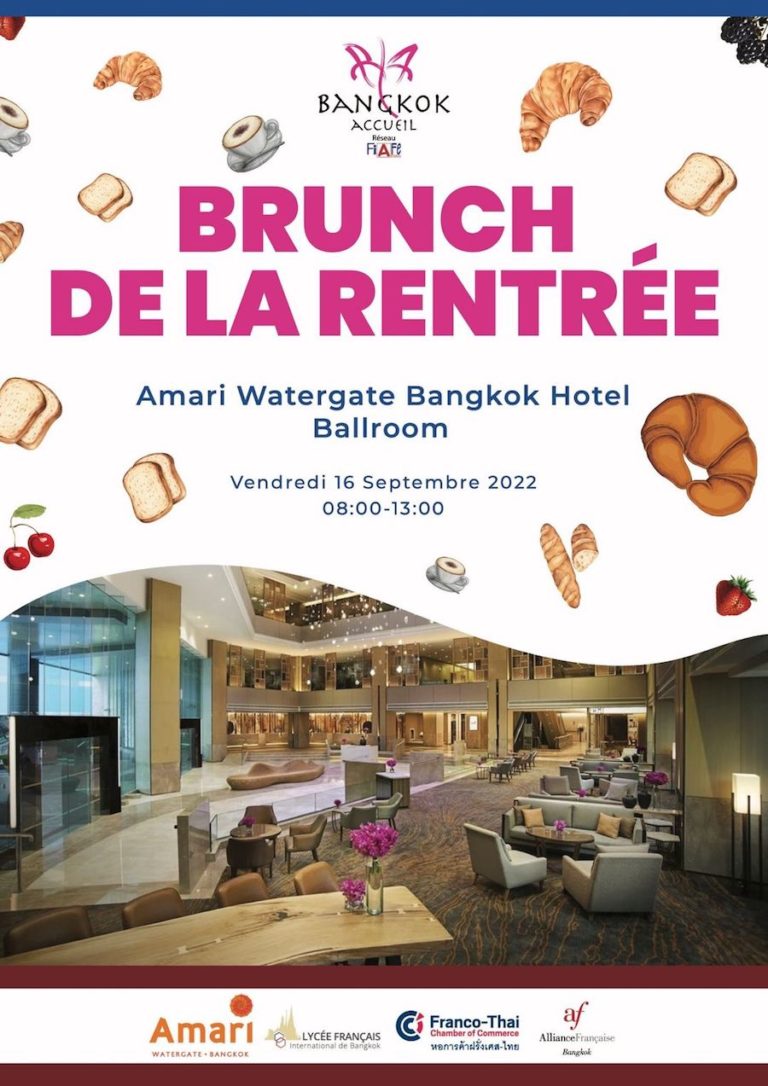 BANGKOK – COMMUNAUTÉ : Bangkok Accueil fait sa rentrée à l’hôtel Amari Watergate le 16 septembre