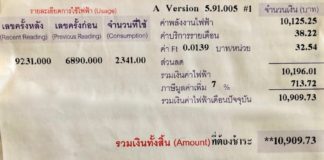 électricité thaïlande