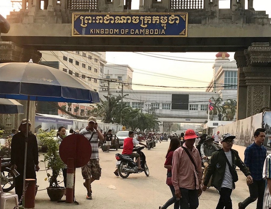 Cambodge Thaïlande frontieres