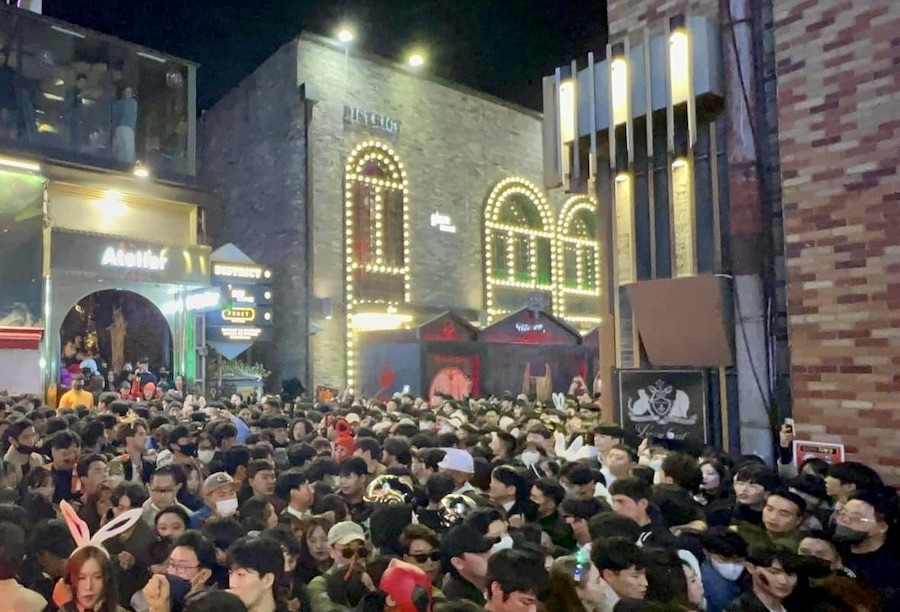 Itaewon foule corée