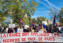 CAMBODGE – FRANCE : Les Cambodgiens se mobilisent pour les droits de l’homme à Paris Manifestation Cambodge à Paris