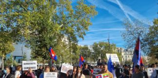 Manifestation Cambodge à Paris
