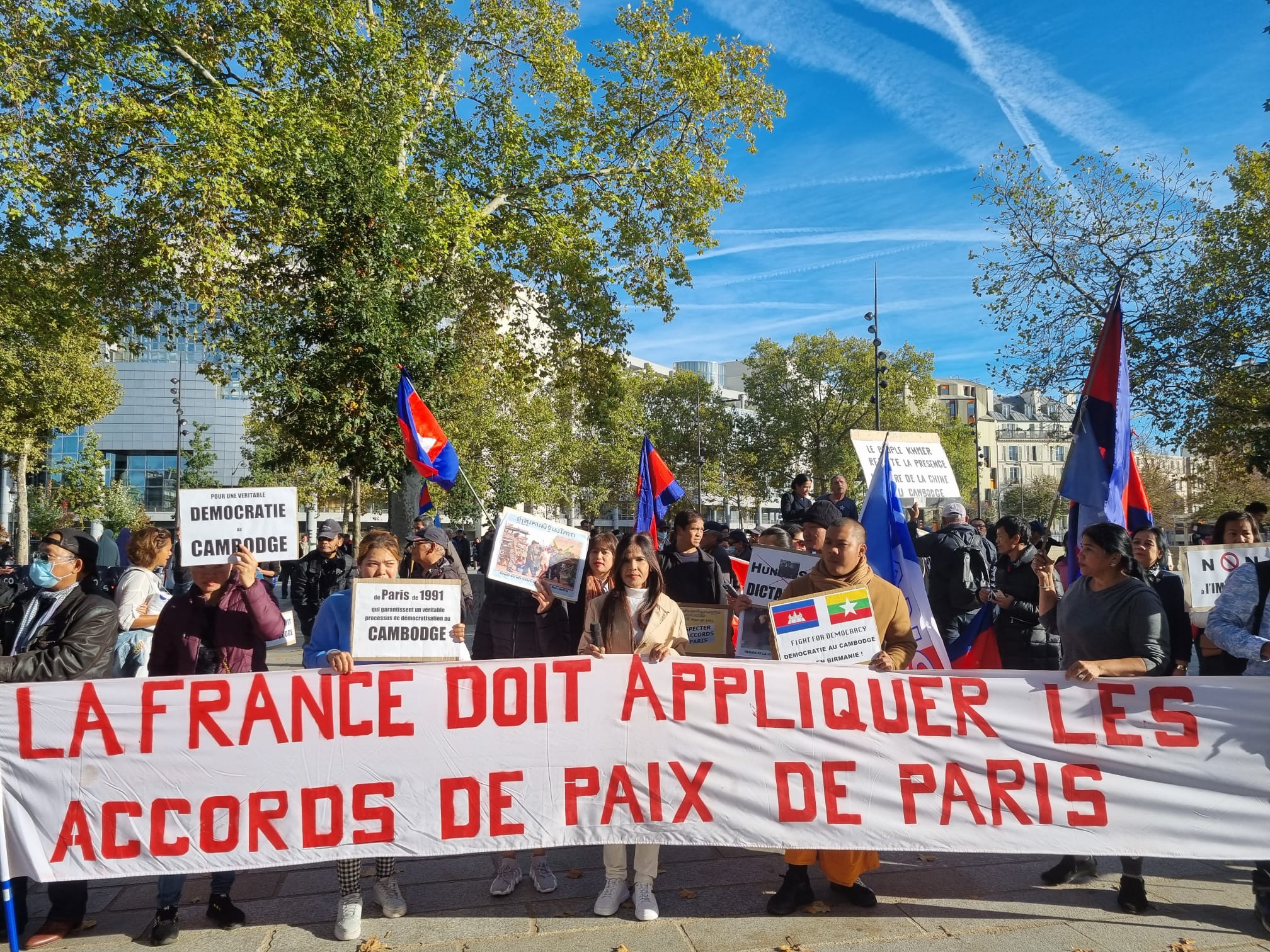 Manifestation Cambodge à Paris