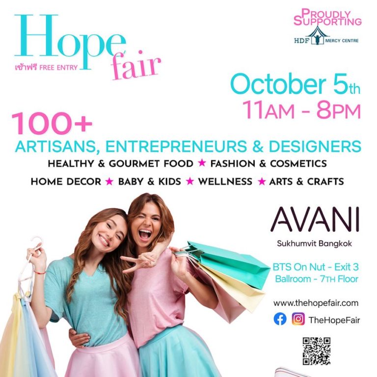 BANGKOK – COMMUNAUTÉ : Le 5 octobre, « la foire de l’espoir » revient, pour la bonne cause