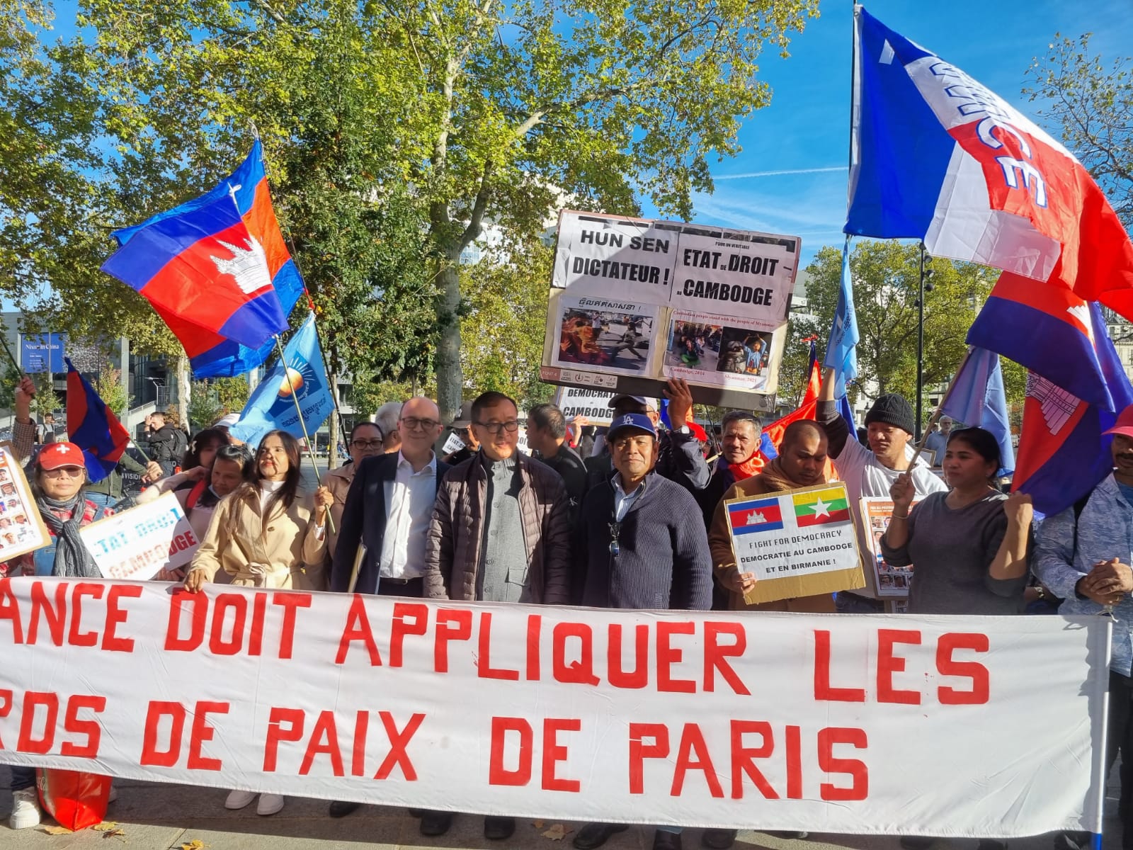 manifestation Cambodge à Paris