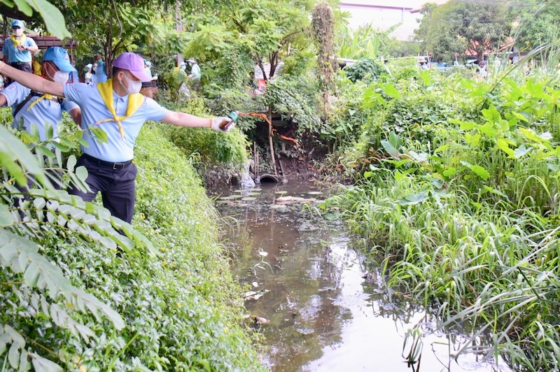 pollution des canaux Bangkok