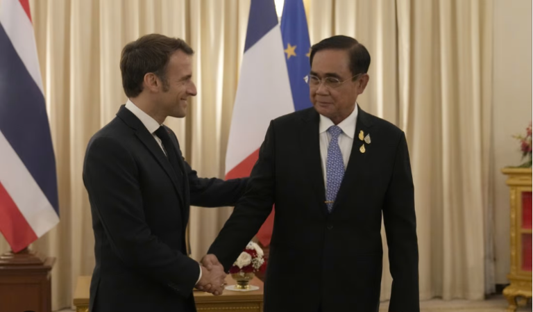 THAÏLANDE – FRANCE : Le compte-rendu de l’entretien entre Emmanuel Macron et le Premier ministre thaïlandais
