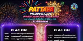 Pattaya feux d'artifices