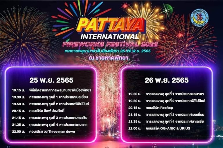 PATTAYA – TOURISME : Le festival de feux d’artifice, succès annoncé