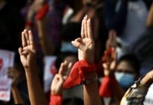 birmanie manifestation