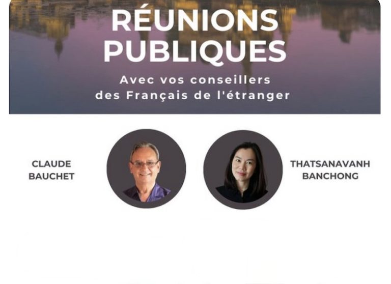 THAÏLANDE – COMMUNAUTÉ : Les conseillers des Français de l’étranger Thatsanavanh Banchong et Claude Bauchet à Pattaya, à Khon Kaen et à Hua Hin en décembre
