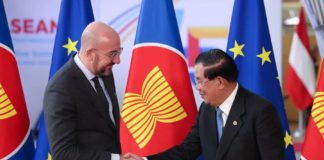 Hun Sen Charles Michel