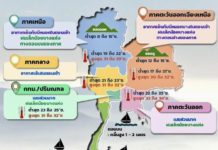 carte météo Thaïlande