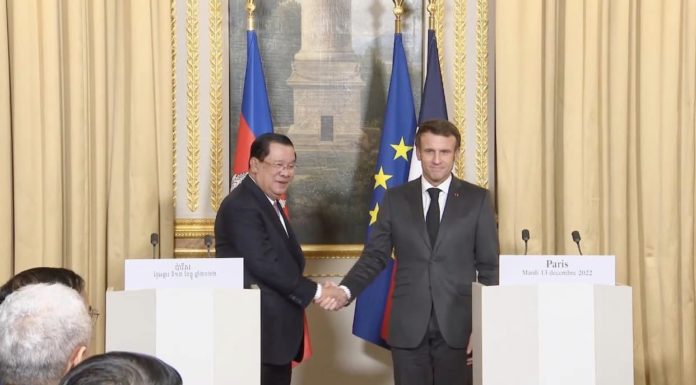 macron - Hun Sen