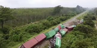 train déraillement Thaïlande