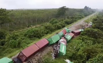 train déraillement Thaïlande