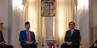 Anwar Ibrahim visite Thaïlande