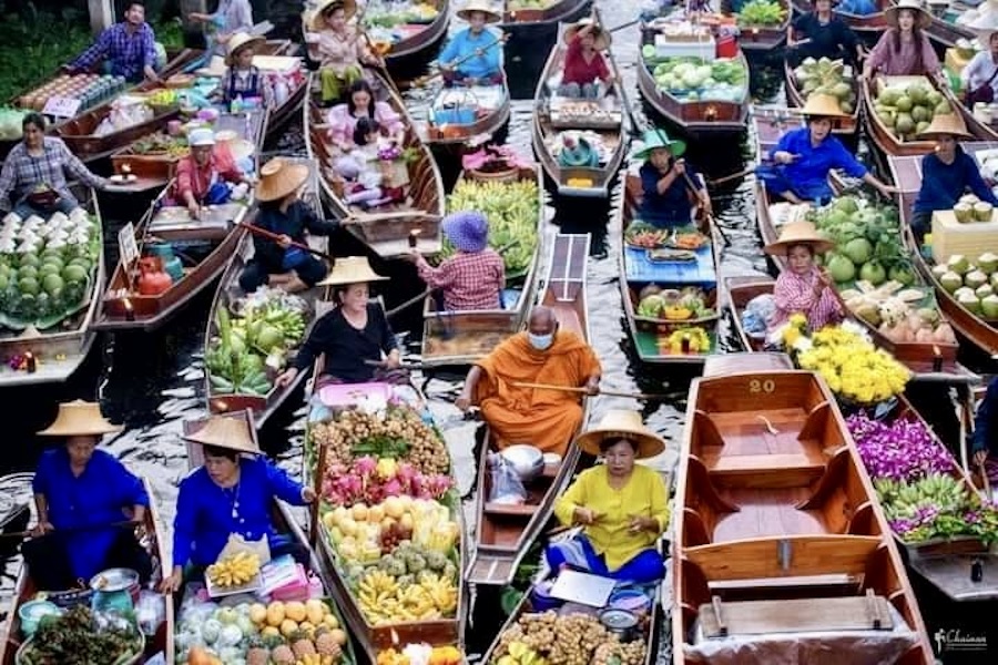 Marché flottant