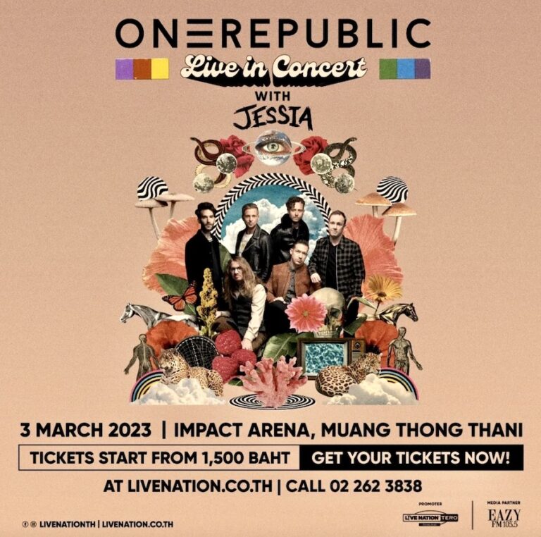BANGKOK – CONCERT : OneRepublic remet le couvert musical à Bangkok le 3 mars 2023