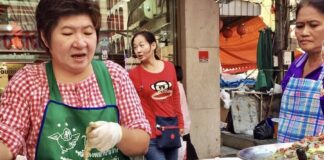 Thai vendeurs de rue