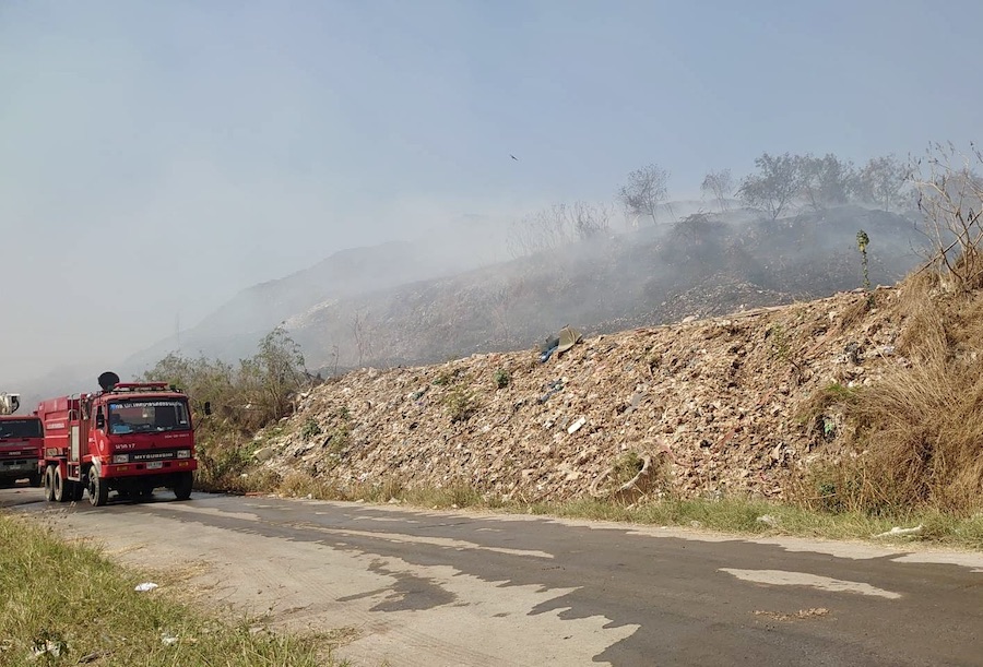 Thaïlande incendie décharge