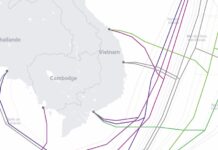 carte des câbles sous-marin Vientam