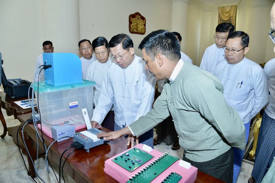 machine à voter Birmanie